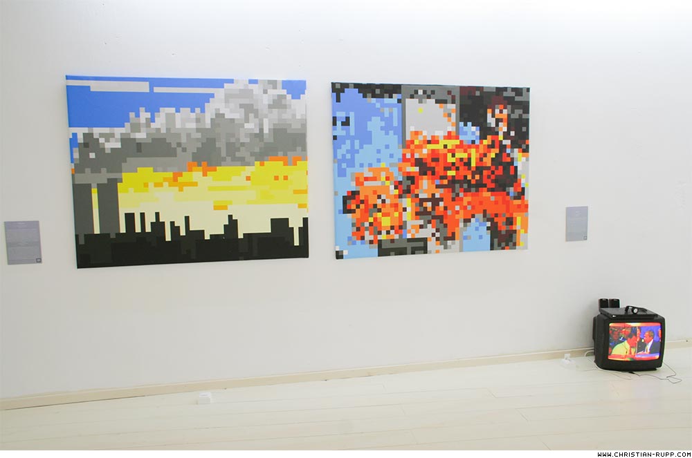Work of ubermorgen.com @ "flavors of Austria", taf, Athen, 2009